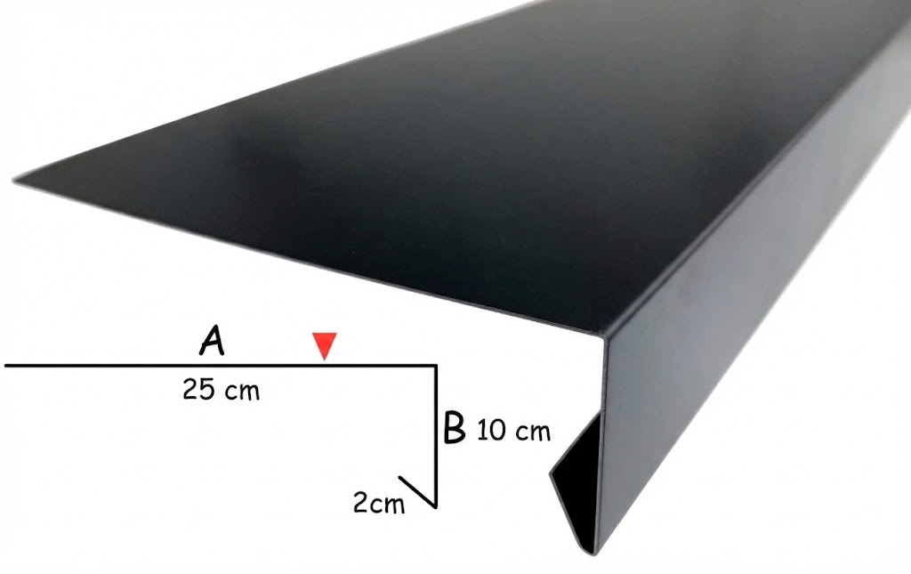 Profil balkonowy okapowy aluminiowy AVZ AVZ-PROFIL-001-XYUAG 11282293773177 Profile balkonowe AVZ